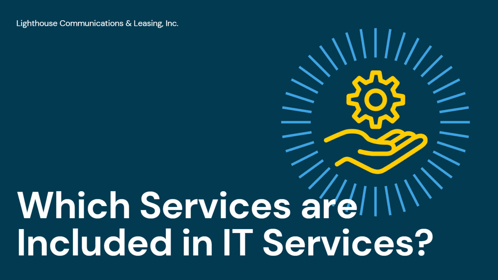 Which Services are Included in IT Services?